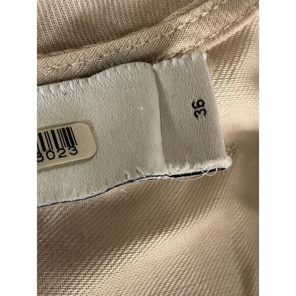 IRO Hazal Top Satin Long Sleeve V-Neck Gathered Wrap Front Blouse Off-White S - Picture 7 of 9